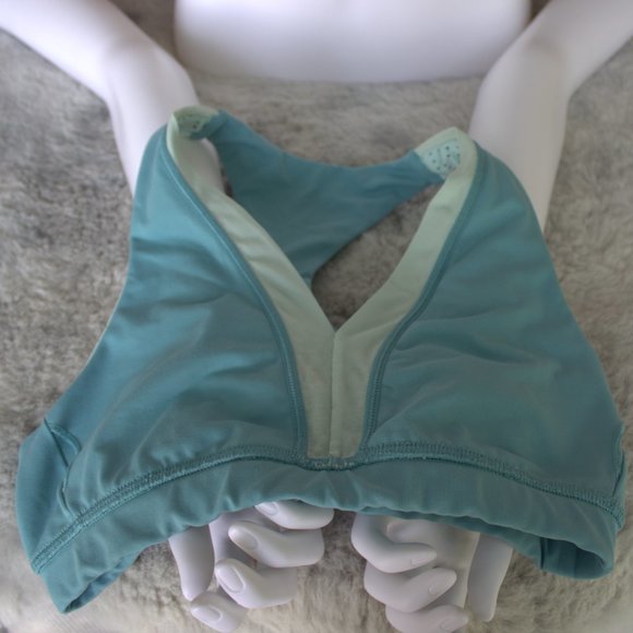 Aerie Chill. Play. Move. Teal Racerback Sports Bra | Size S | Good Condition - Picture 8 of 13